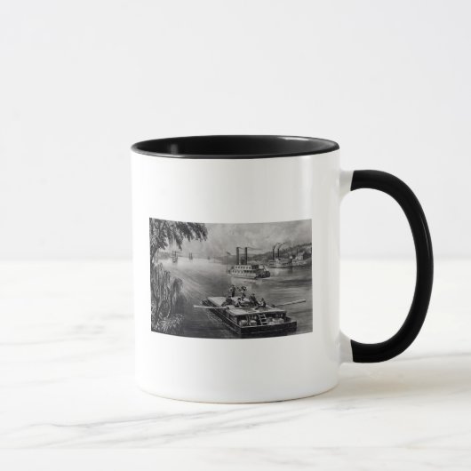 Grenze hinunter den Fluss Tasse (Rechts)