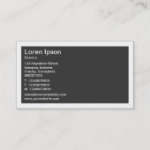 Grenze - Lila Regen Visitenkarte (Rückseite)