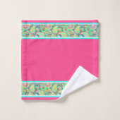 Grenze Pastel Paisley Badhandtuch Set (Waschlappen)
