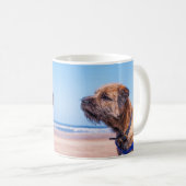 Grenze-Terrier Hundegeschenk-Tasse, Grenzterrier Kaffeetasse (VorderseiteRechts)