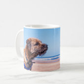 Grenze-Terrier Hundegeschenk-Tasse, Grenzterrier Kaffeetasse (Vorderseite Links)