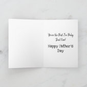 Grenze Terrier zeichnend, personalisierter Vater Karte (Innenseite)