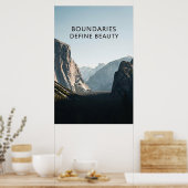Grenzen definieren Respekt vor Schönheit Poster (Küche)