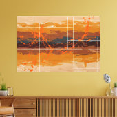 Grenzen des Chaos Leinwanddruck (Insitu (Wohnzimmer))