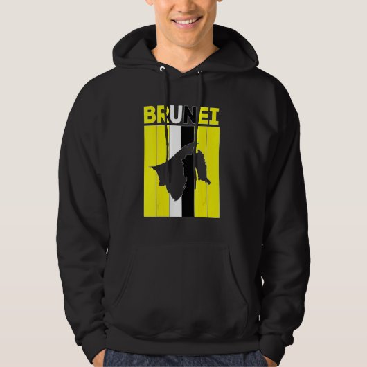 Grenzen des Landes Brunei Hoodie (Vorderseite)