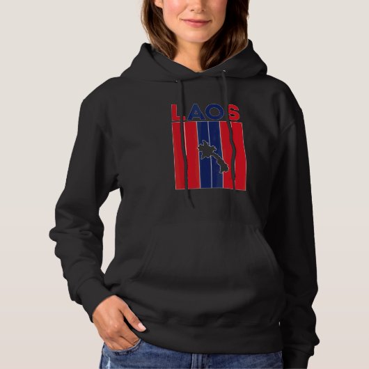Grenzen des Landes Laos Hoodie (Vorderseite)