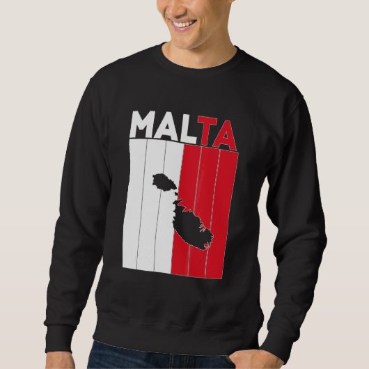 Grenzen des Landes Malta Sweatshirt (Vorderseite)