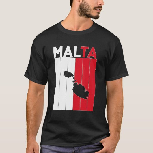 Grenzen des Landes Malta T-Shirt (Vorderseite)