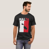 Grenzen des Landes Malta T-Shirt (Vorne ganz)