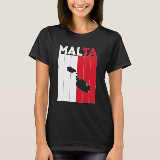 Grenzen des Landes Malta T-Shirt (Vorderseite)
