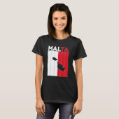 Grenzen des Landes Malta T-Shirt (Vorne ganz)
