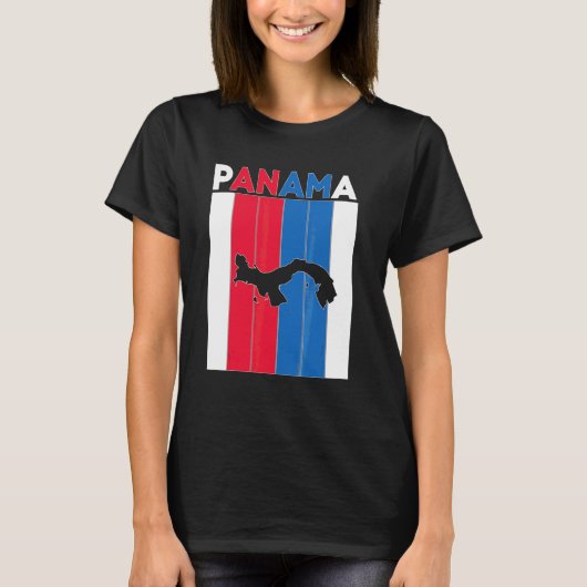 Grenzen des Landes Panama T-Shirt (Vorderseite)