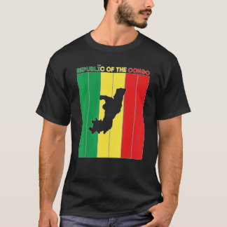 Grenzen des Landes Republik Kongo T-Shirt