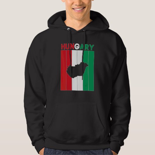 Grenzen des Landes Ungarn Hoodie (Vorderseite)