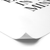 Grenzen existieren nur in Ihrem Geist Poster (Ecke)