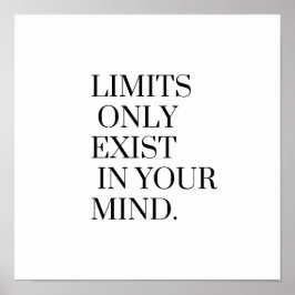 Grenzen existieren nur in Ihrem Geist Poster