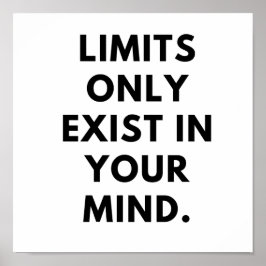 Grenzen existieren nur in Ihrem Geist Poster