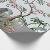 Grenzen in chinoiserie-Stil mit Storchen und Pie Geschenkpapier (Ecke)