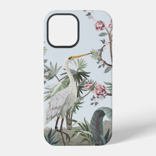 Grenzen in chinoiserie-Stil mit Storchen und Pie iPhone 12 Hülle