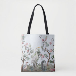 Grenzen in chinoiserie-Stil mit Storchen und Pie Tasche