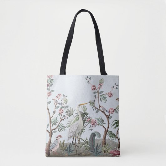 Grenzen in chinoiserie-Stil mit Storchen und Pie Tasche (Vorderseite)