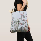 Grenzen in chinoiserie-Stil mit Storchen und Pie Tasche (Von Nahem)