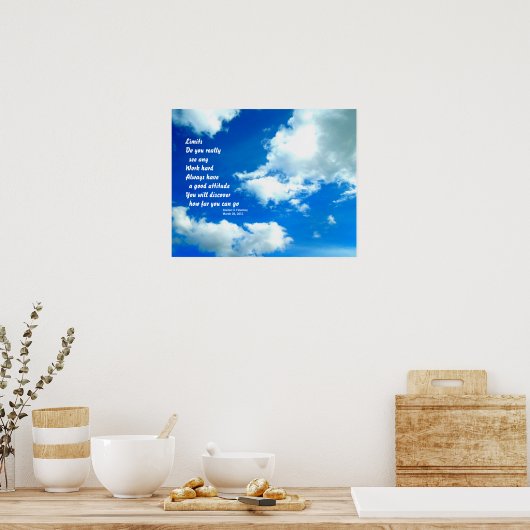 Grenzen Poster (Küche)