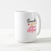 Grenzen sind meine Liebessprache Tasse (VorderseiteRechts)