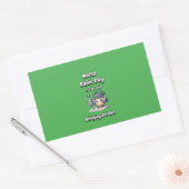 Grenzen überbrücken. Weltfunktag. Rechteckiger Aufkleber (Umschlag)