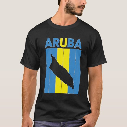 Grenzen von Aruba T-Shirt (Vorderseite)
