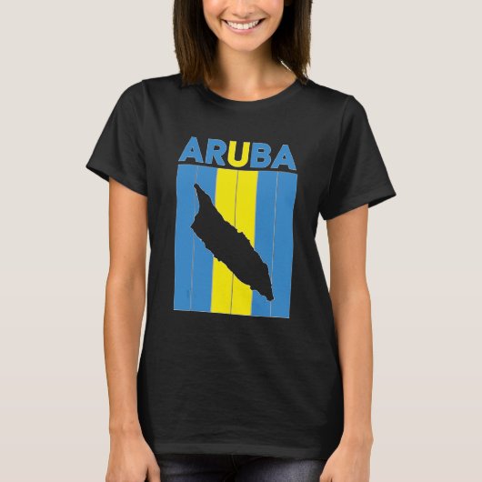 Grenzen von Aruba T-Shirt (Vorderseite)