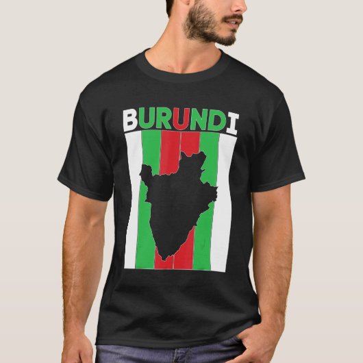 Grenzen von Burundi T-Shirt (Vorderseite)