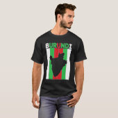 Grenzen von Burundi T-Shirt (Vorne ganz)