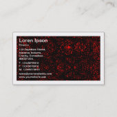 Grenzenlos - Abstrakte Linien Rot Visitenkarte (Rückseite)