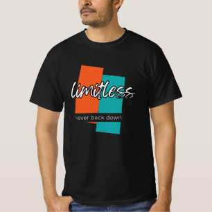 Grenzenlos Nie Zurück Motivierend T-Shirt