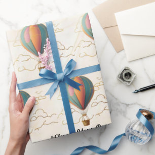 "Grenzenlose Abenteuer im Himmel" Geschenkpapier