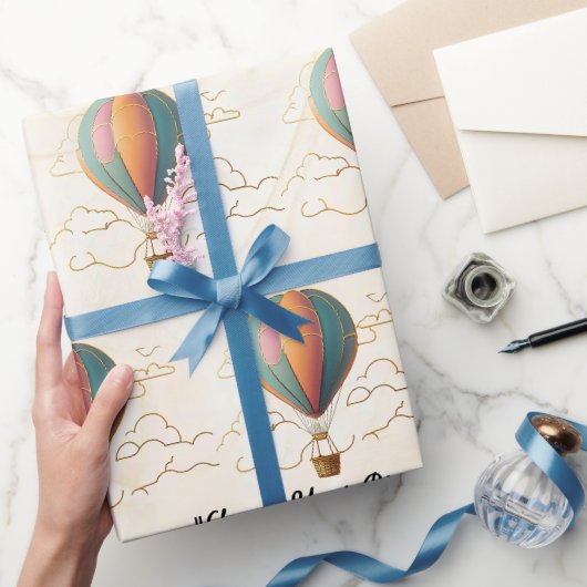 "Grenzenlose Abenteuer im Himmel" Geschenkpapier (Schenken)