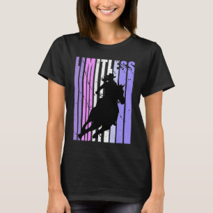 Grenzenlose Lila Cowgirl Hut Cow Mädchen Rodeo Wes T-Shirt