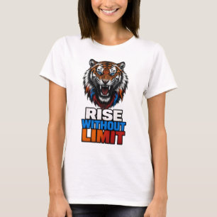 Grenzenloser Aufstieg Brüllen des wilden Tigers T-Shirt