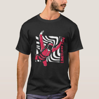 Grenzenloser Spaß Skydiving Parachuting Fallschirm T-Shirt