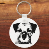 Grenzer Terrier Schlüsselanhänger (Vorderseite)