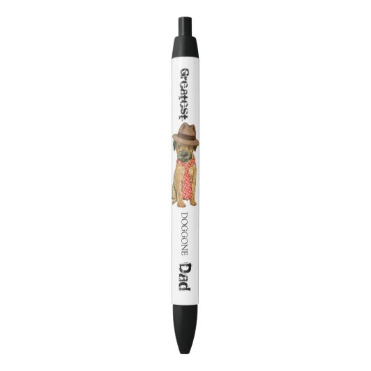 Grenzer Terrier Vater Kugelschreiber (Vorderseite Vertikal)