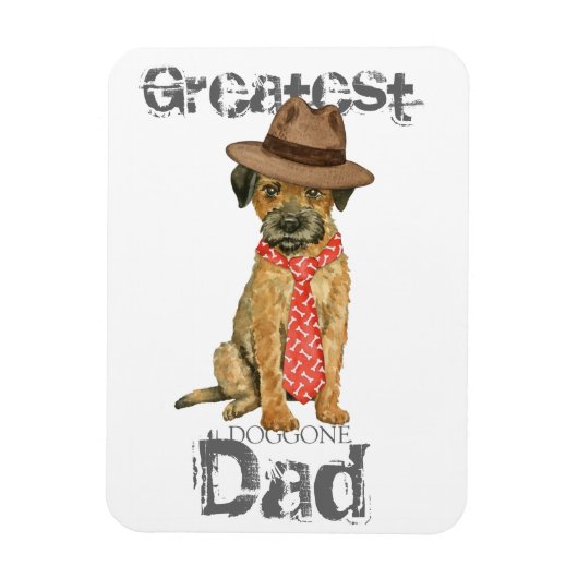 Grenzer Terrier Vater Magnet (Vertikal)
