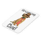 Grenzer Terrier Vater Magnet (Linke Seite)
