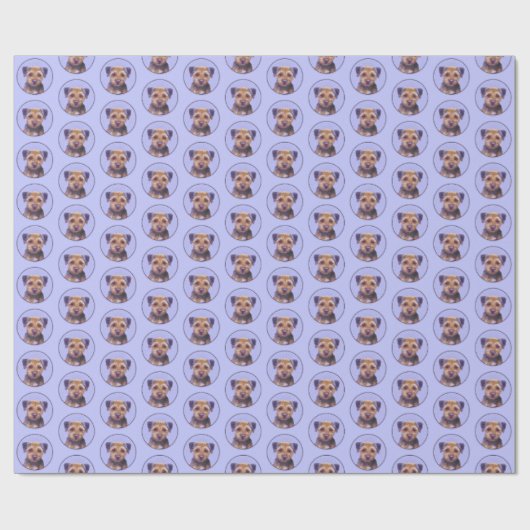 Grenzerdige Malerei - Niedliche Original Hunde Kun Geschenkpapier (Flach)