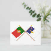 Grenzfahnen Portugals und der Azoren Postkarte (Stehend Vorderseite)