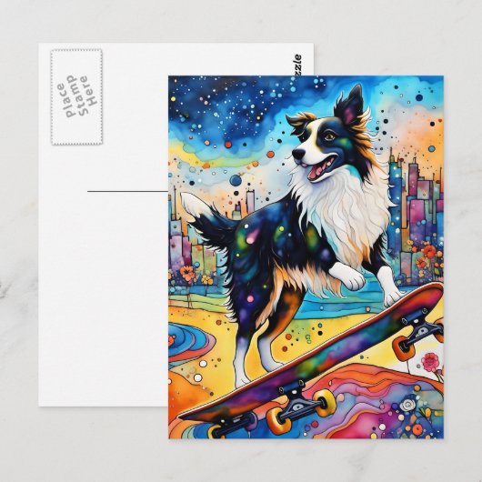 Grenzflächendeckend Postkarte (Vorne/Hinten)