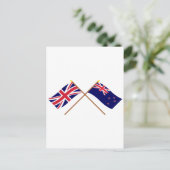 Grenzflaggen im Vereinigten Königreich und in Neus Postkarte (Stehend Vorderseite)