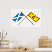 Grenzflaggen in Schottland Poster (Küche)