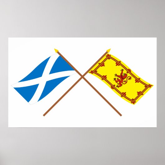 Grenzflaggen in Schottland Poster (Vorne)